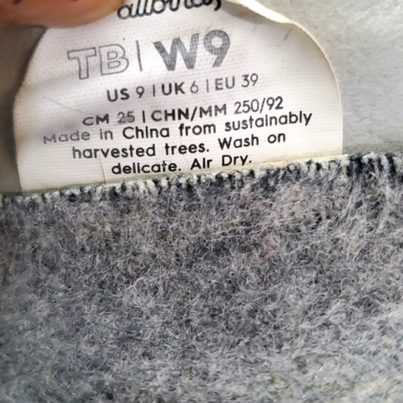 Allbirds Tree Breezers Ballet Flats Slate Gray Knit Comfy Slip-on Shoes Size 9 - Picture 17 of 17